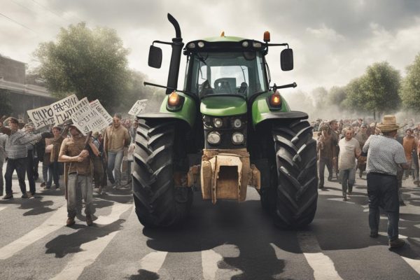 Protest rolników Częstochowa: Utrudnienia na DK 91 i autostradzie A1